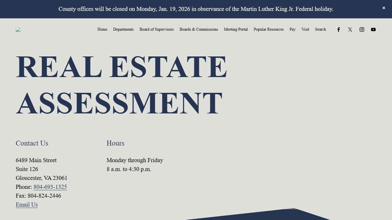 Real Estate Assessment — Gloucester County, VA