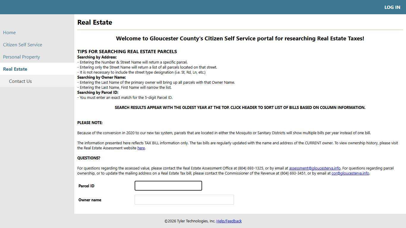 Real Estate Property Taxes